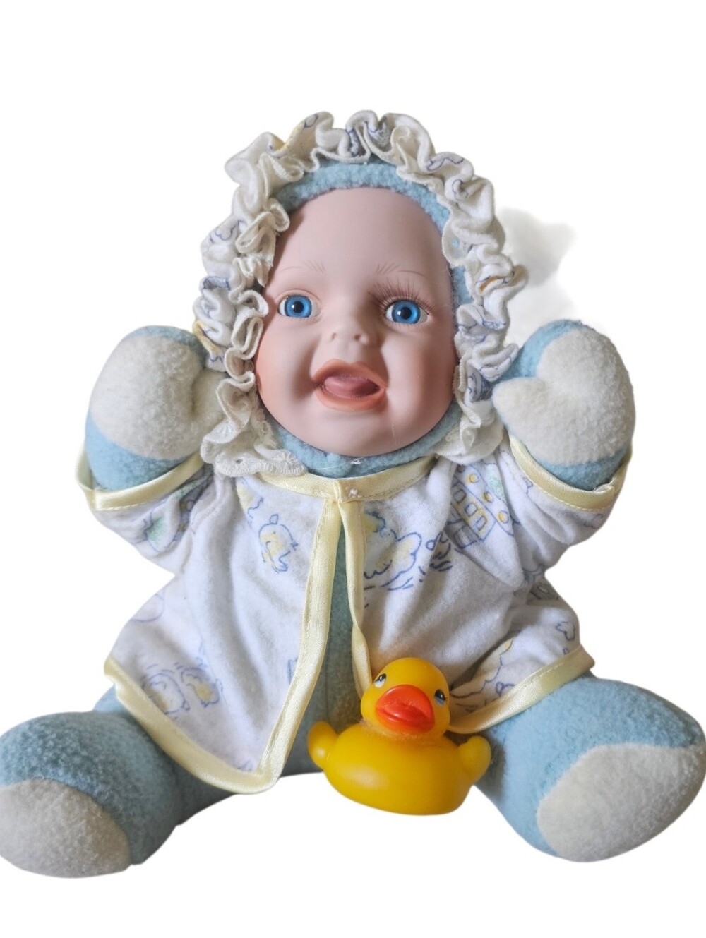 GEPPEDDO CUDDLE KIDS BABY BENNIE Ceramic Face 8 Inches